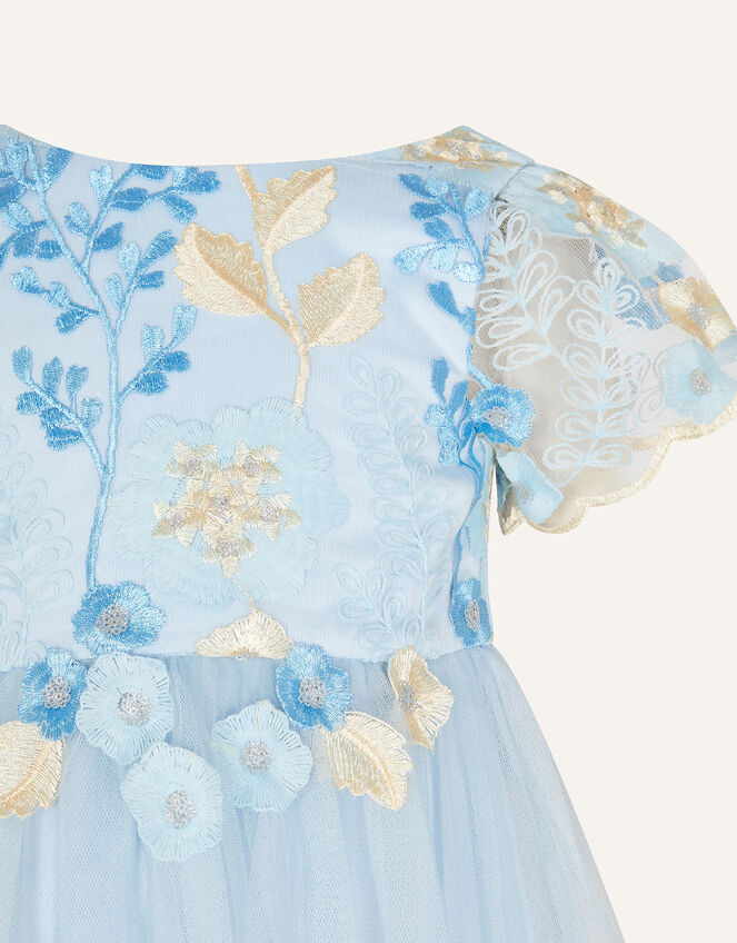 Lucia Embroidered Dress, Blue (BLUE), large