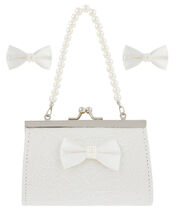Lara Mini Bag and Bow Hair Clip Set, , large