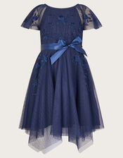 Amelia Embroidered Dress, Blue (NAVY), large