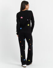 Chinti & Parker Wool Star Jumper, Black (BLACK), large