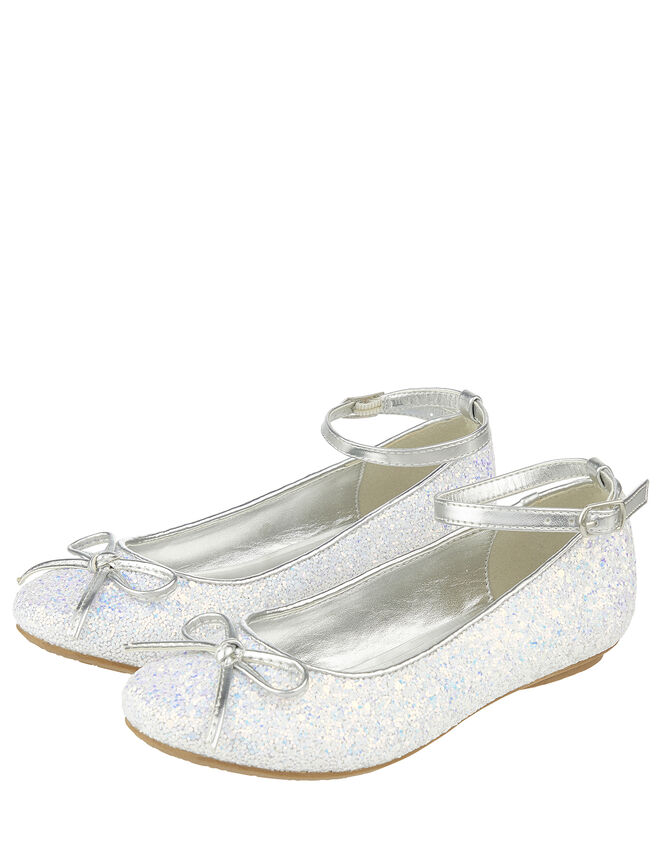 Anya Magical Glitter Ballet Flats, Blue (BLUE), large