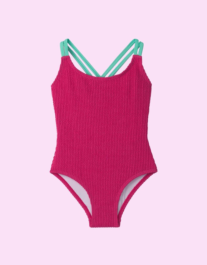 Hatley Cross Strap Swimsuit, Pink (PINK), large