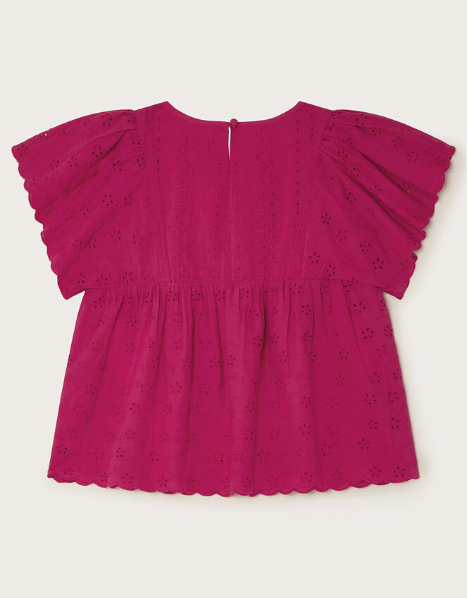 Broderie Blouse, Pink (MAGENTA), large