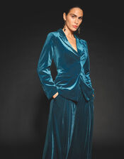 Vicky Velvet Jacket , PEACOCK, large