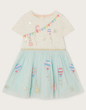 Baby Celebration Disco Dress, Blue (AQUA), large