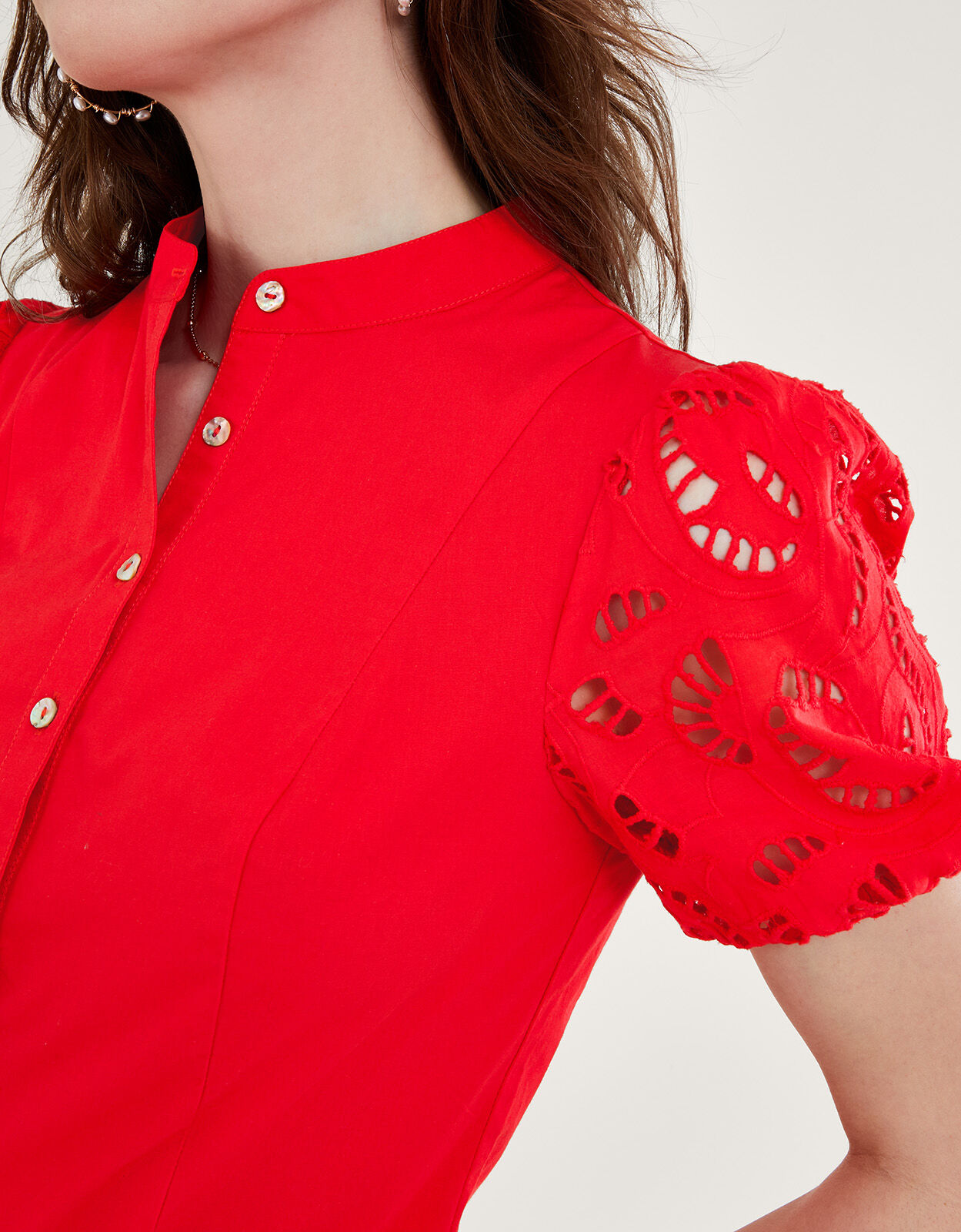Ladies red dressy blouses hotsell