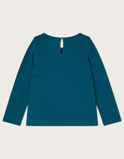 Christmas Presents Long Sleeve Top, Teal (TEAL), large