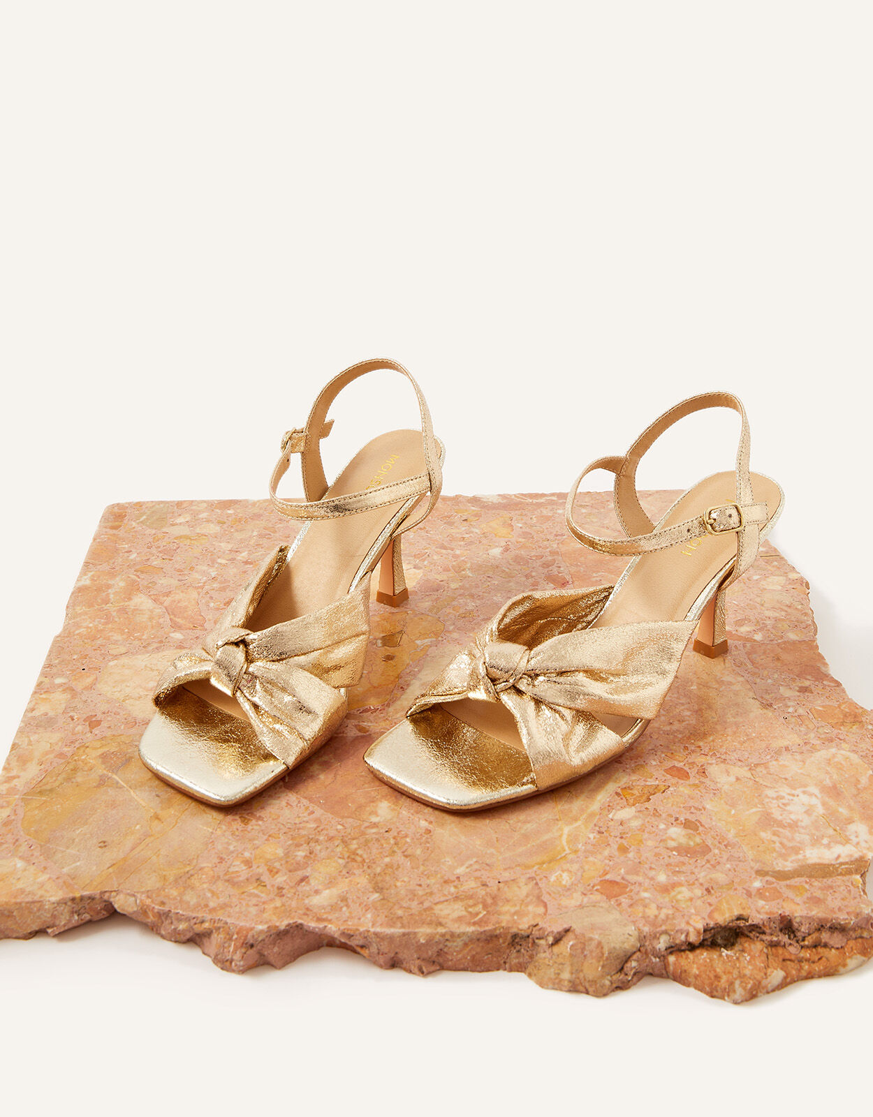 Gold kitten store heels uk