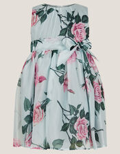 Baby Rosaline Floral Party Dress, Green (SAGE), large
