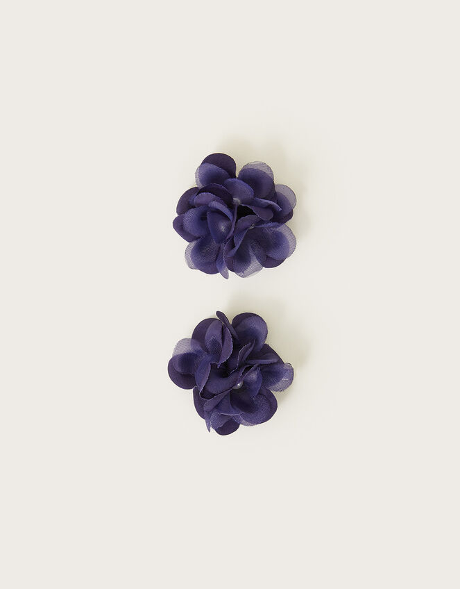 Cluster Flower Hair Clips Set of Two, , large