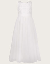 Odette Alice Tulle Maxi Dress, Ivory (IVORY), large