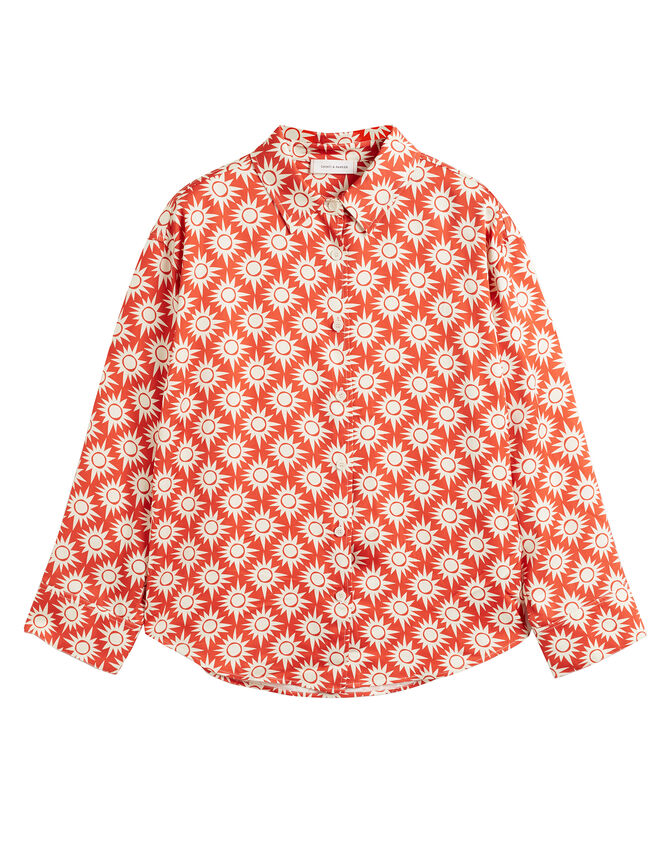 Chinti & Parker Sun Print Shirt , RED BRICK, large