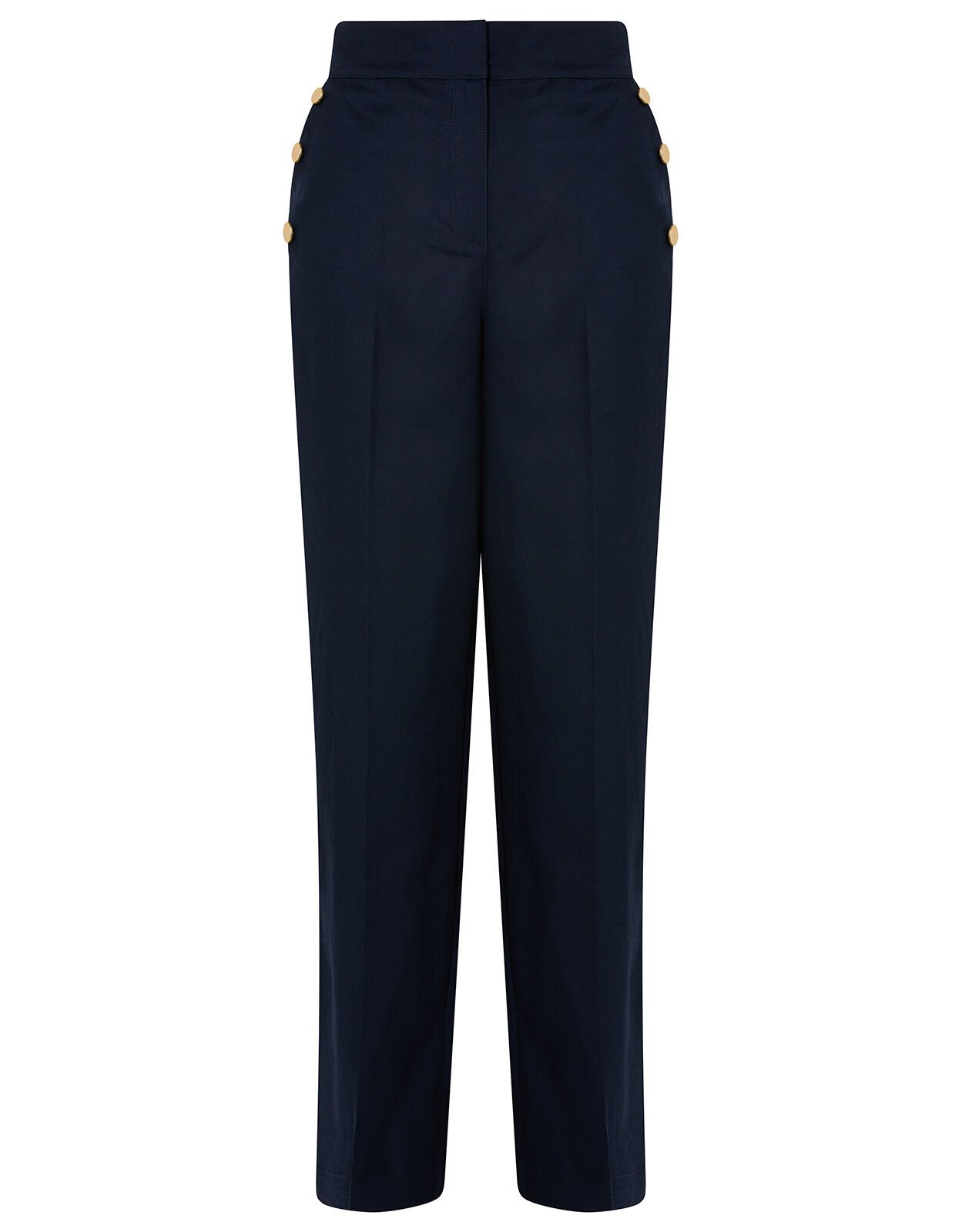 Monsoon navy linen trousers best sale