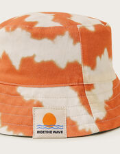 Tie Dye Bucket Hat, Orange (ORANGE), large