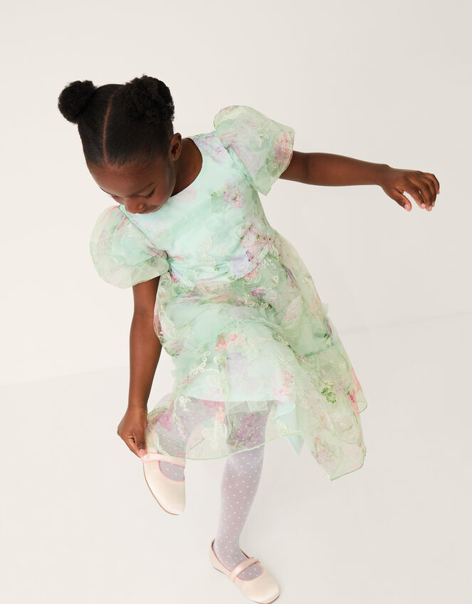 Joanna Butterfly Print Party Dress, Multi (MULTI), large