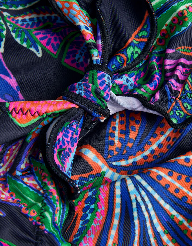 Tropical Print Frill Bikini Set, Multi (MULTI), large