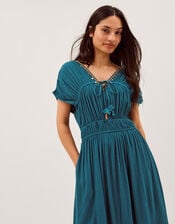 Sophia Embellished Midi Dress, Teal (TEAL), large