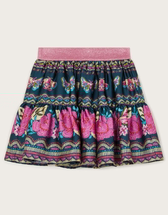 Satin Butterfly Skirt , Teal (TEAL), large