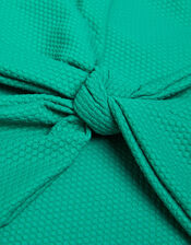 Bow Textured Swimsuit, Green (GREEN), large