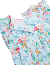 Newborn Baby Butterfly Floral Romper , Blue (BLUE), large