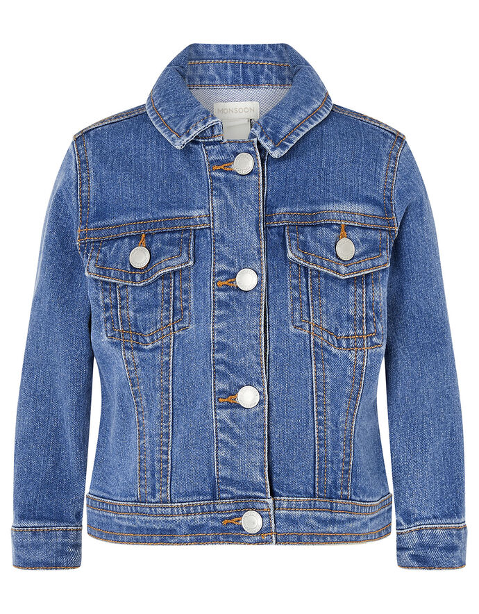 Denim Jacket Blue Girls' Coats & Jackets Monsoon UK.