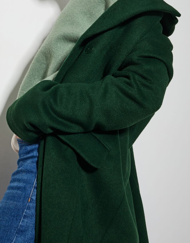 Arabella A-Line Coat, Green (OLIVE), large