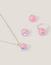 Star Confetti Bead Jewellery Set, , large