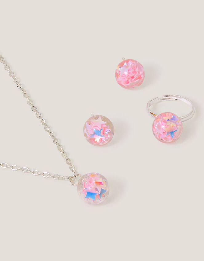 Star Confetti Bead Jewellery Set, , large