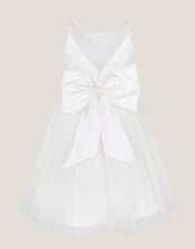 Pearl Embellished Bow Dress, Ivory (IVORY), large