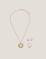 Flower Heart Jewellery Set, , large