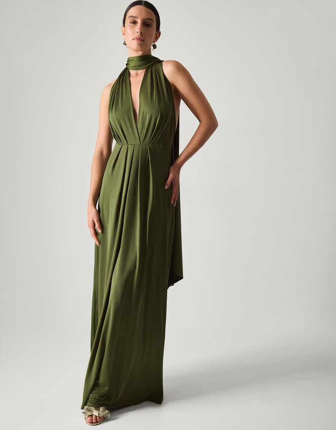 green emerald velvet dress Honor Gold Sage Green Alicia Multiway Bridesmaid Dress