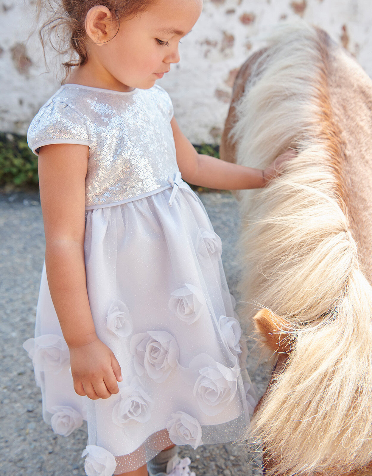 Silver little girl dresses outlet