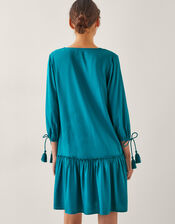 Tracy Floral Embellished Mini Kaftan, Teal (TEAL), large