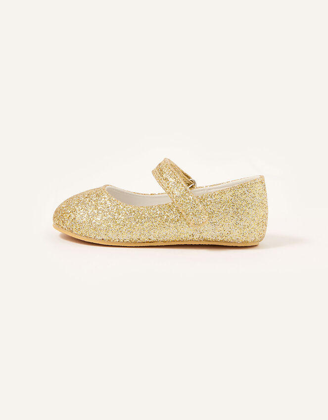 Glitter Walker Shoes, Gold (GOLD), large
