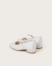 Satin Ballet Heels, Ivory (IVORY), large