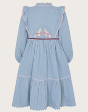Boutique Amelie Embroidered Dress, Blue (BLUE), large