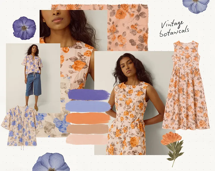 Floral blooms with a vintage twist​​