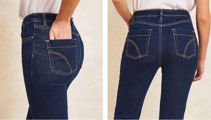 Safaia cropped slim jeans