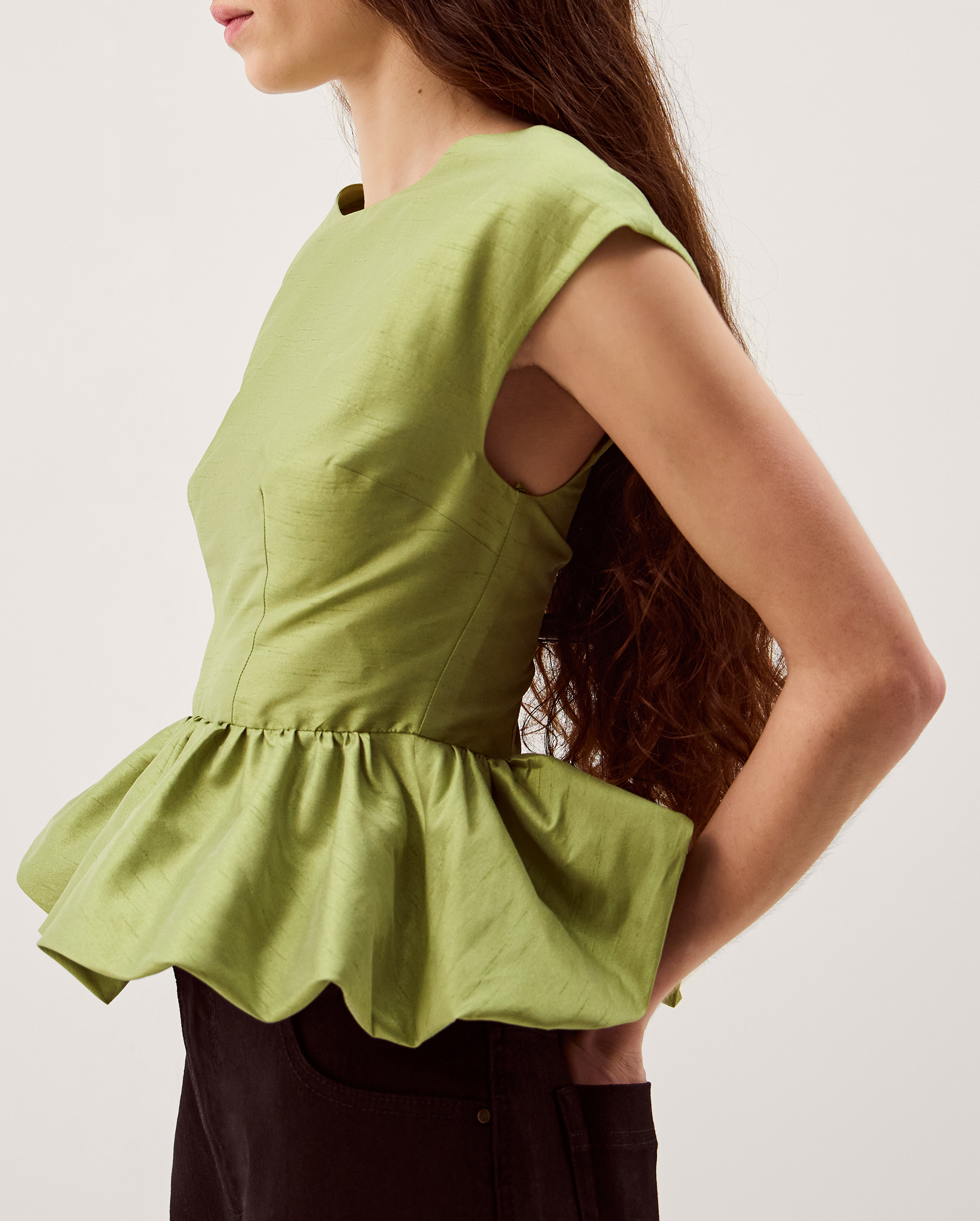 Monsoon Dahlia Sleeveless Peplum Top, view 3
