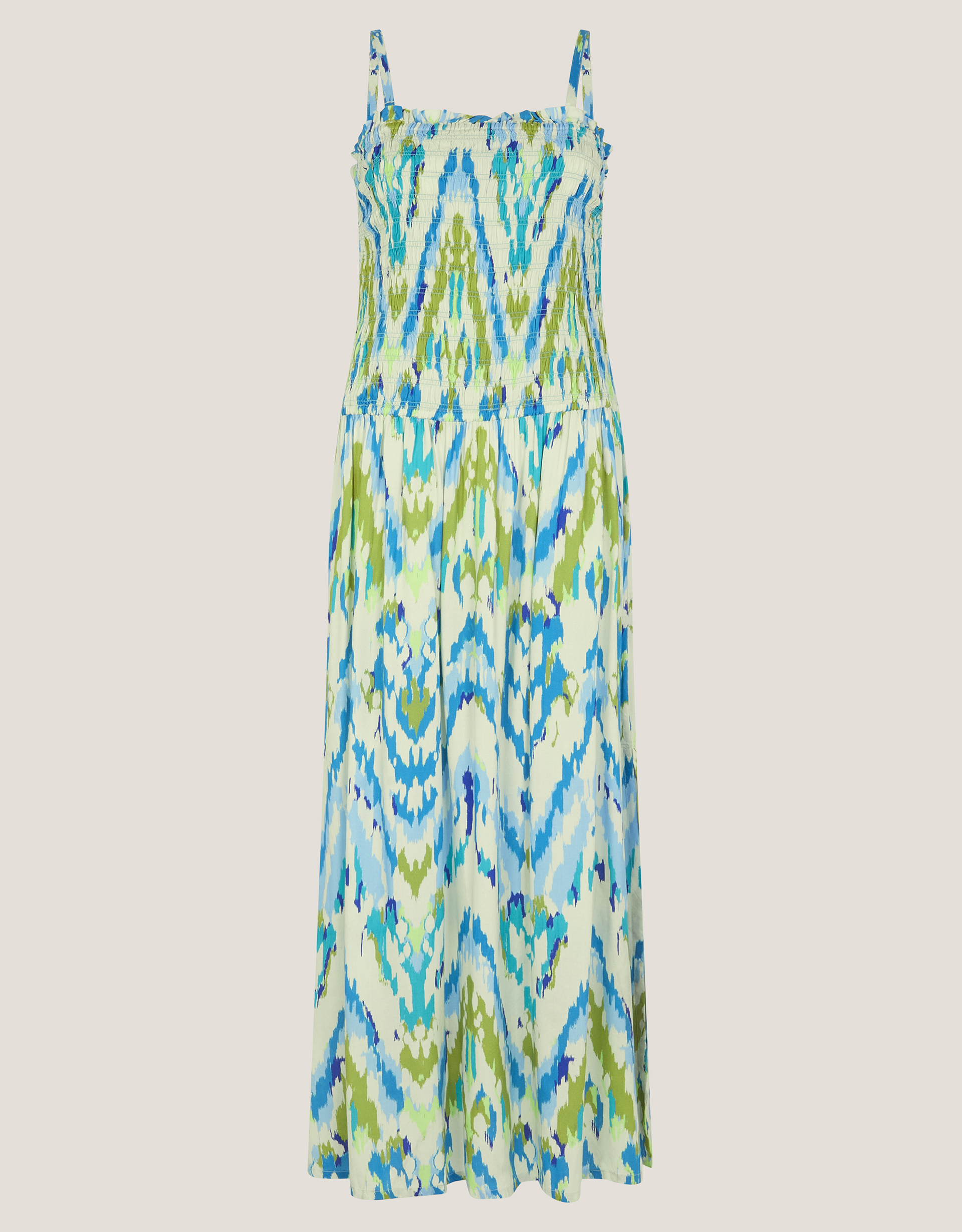 Monsoon Coralie Drop Waist Print Maxi Dress, view 5