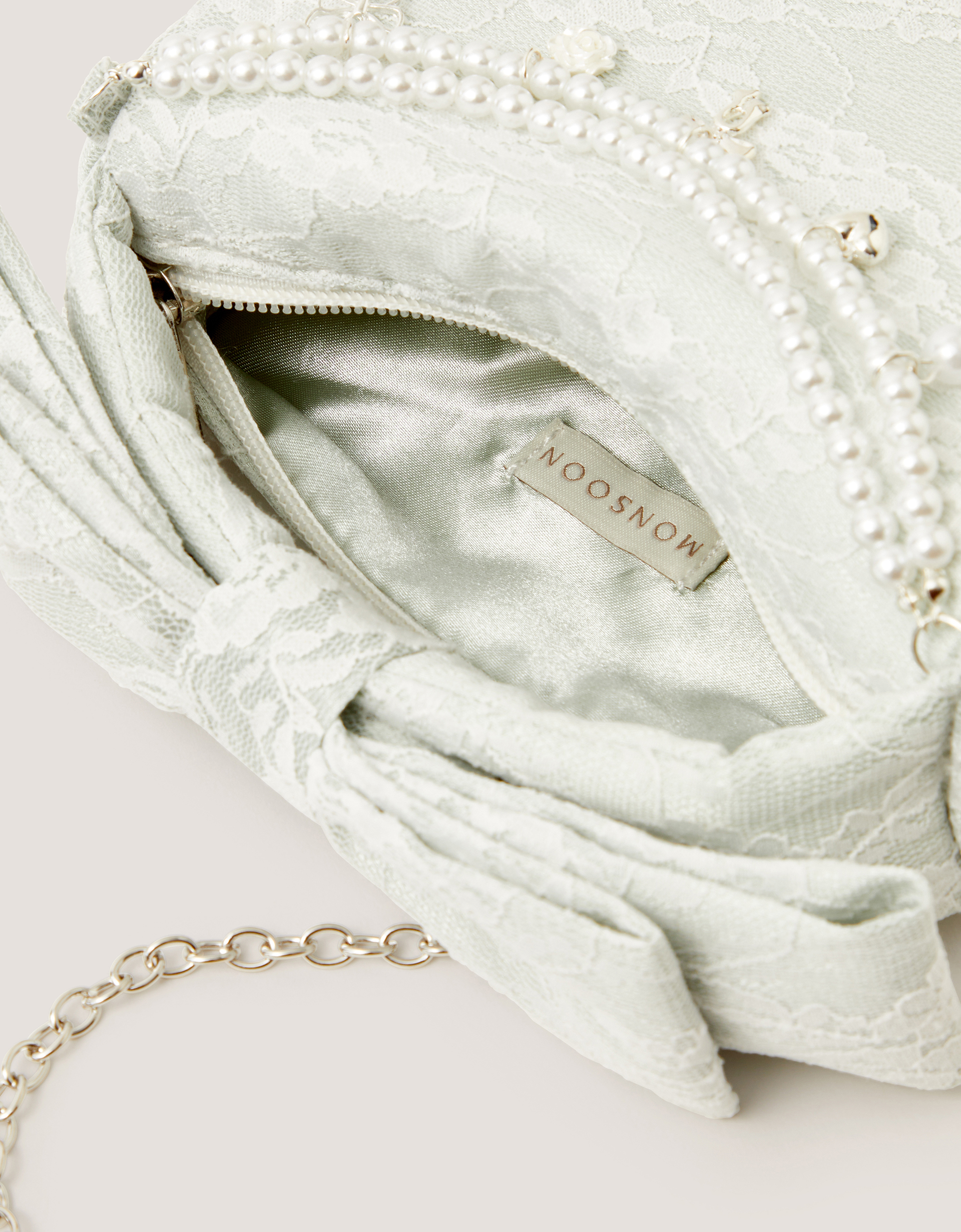 Monsoon Pearl Charm Lace Bag, view 4