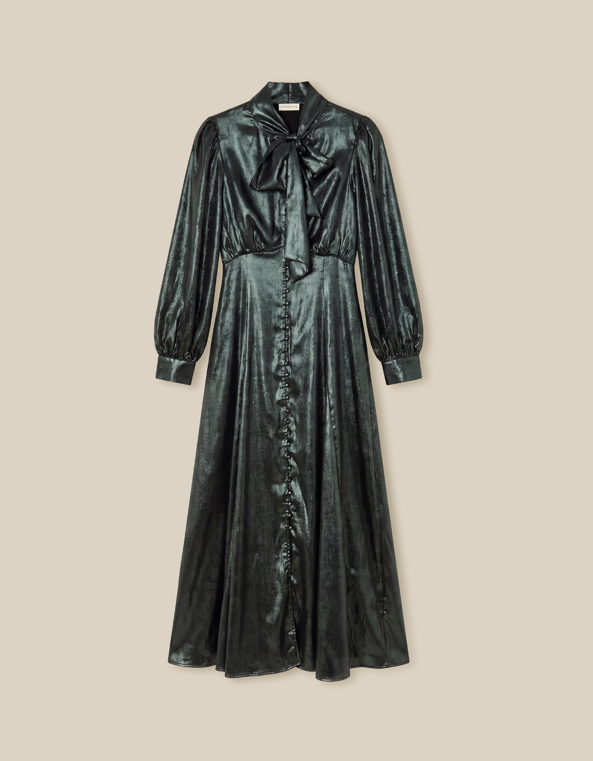 Monsoon Madelyn Metallic Midi Dress, view 6