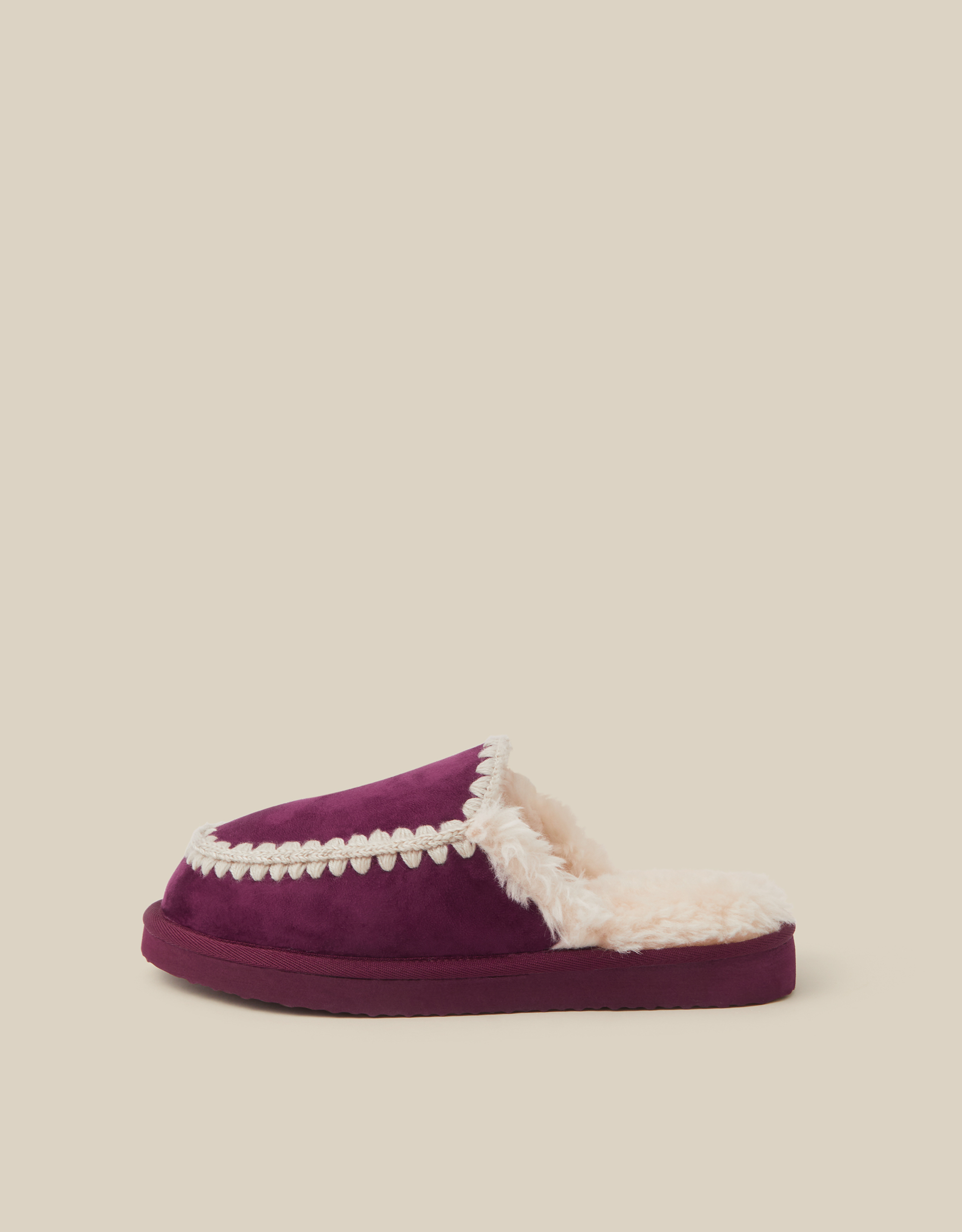 Monsoon Jess Whipstitch Mule Slippers, view 2