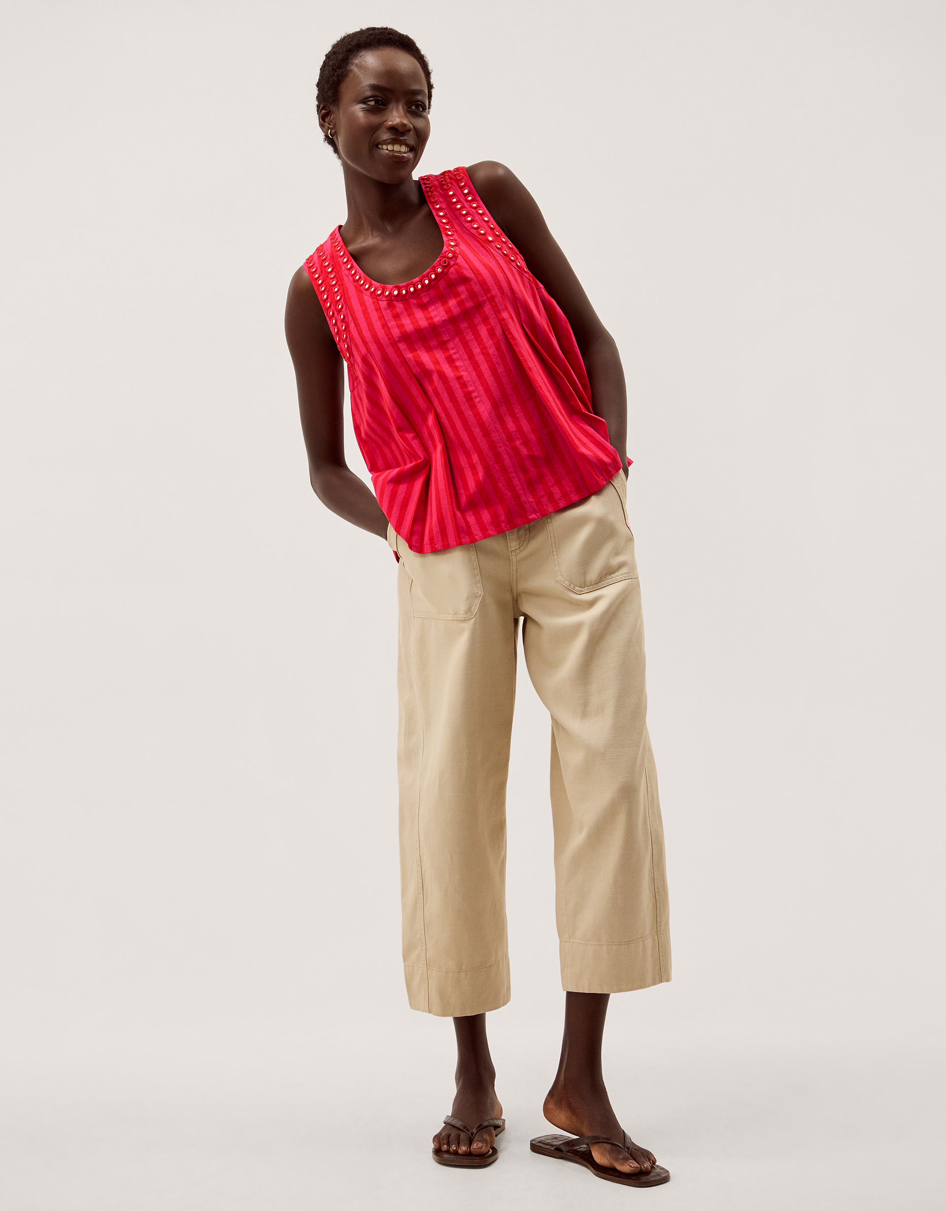 Monsoon Fifi Sleeveless Stripe Top