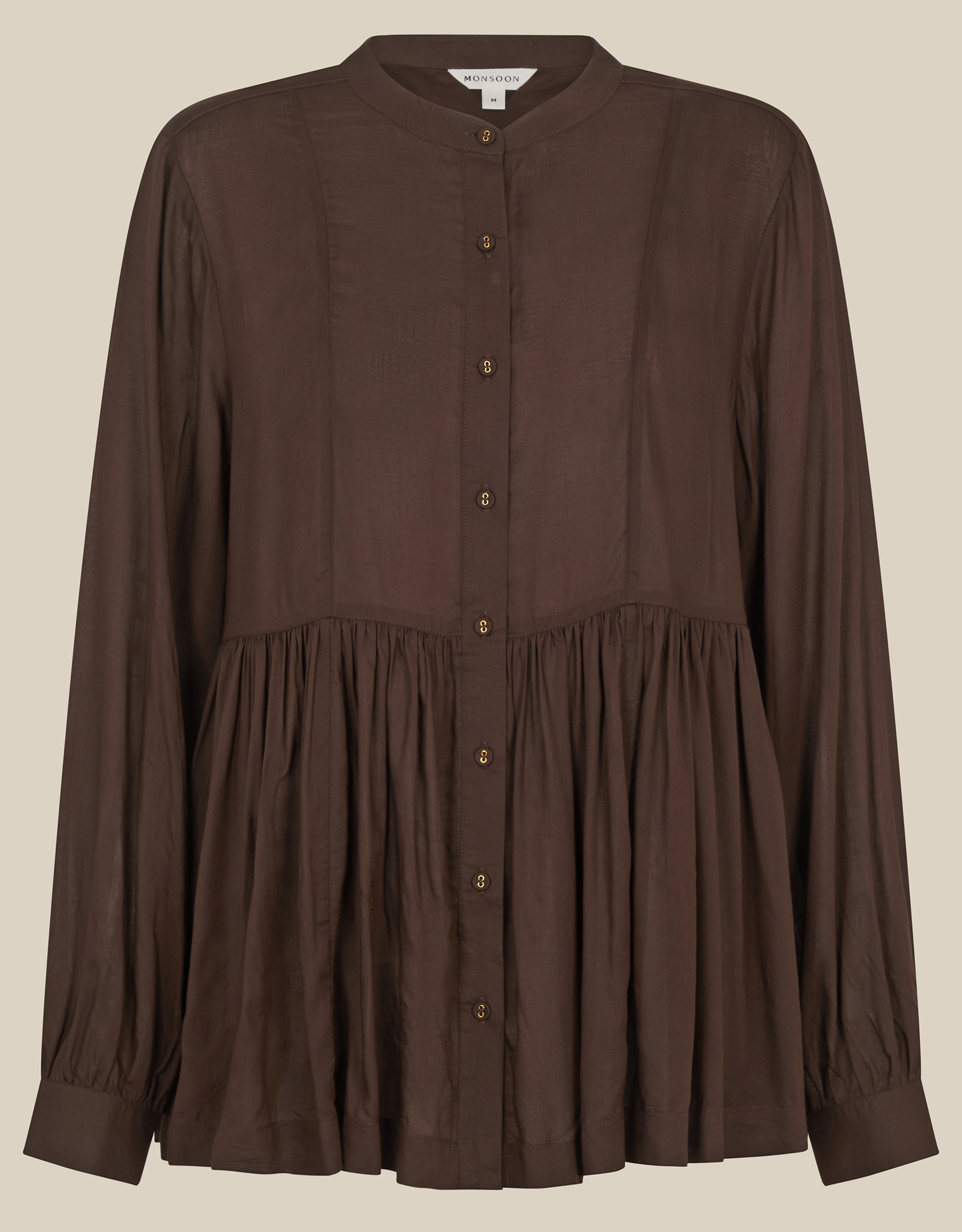 Monsoon Sandy Relaxed Blouse Brown, view 6