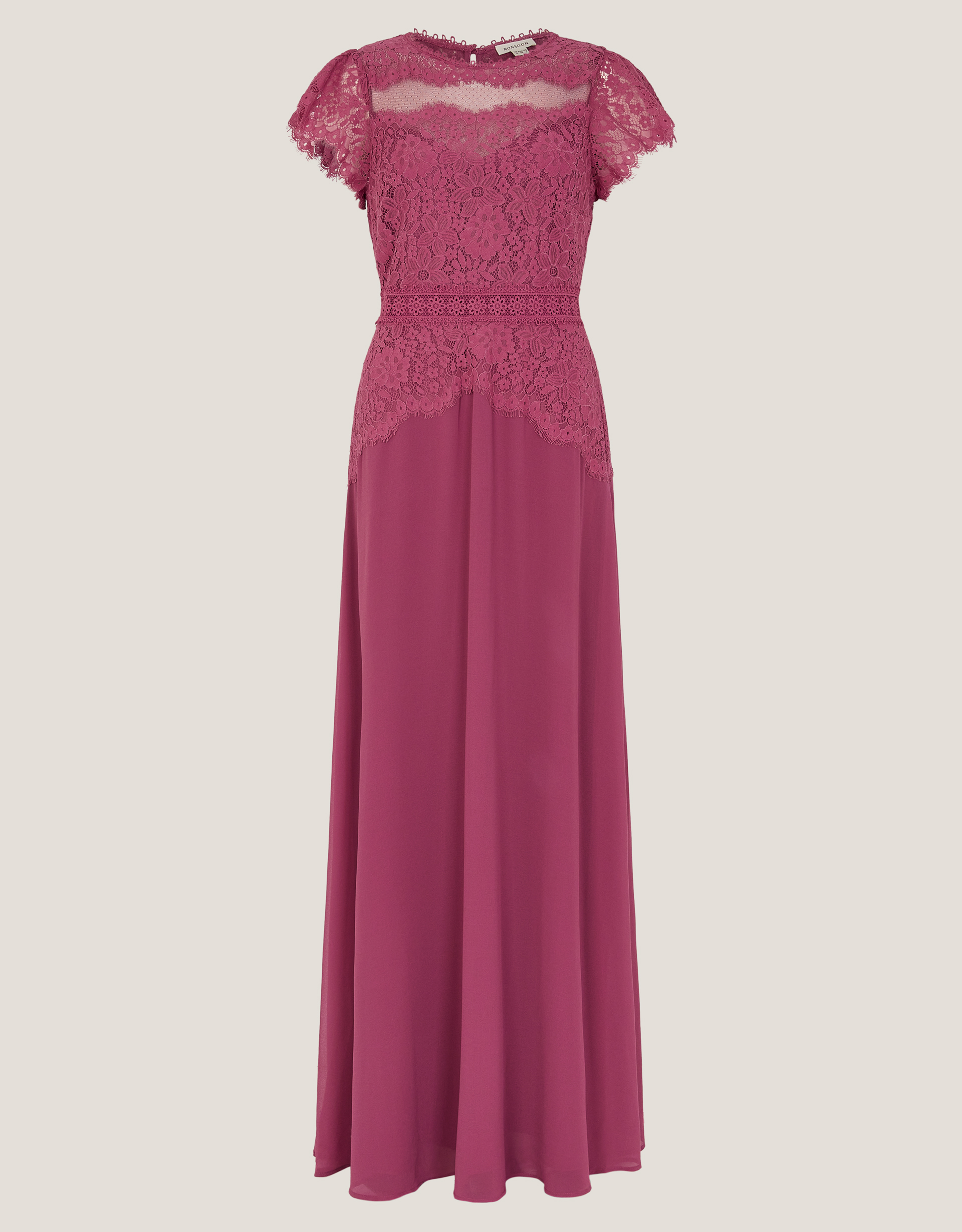 Monsoon Monike Short Sleeve Lace Bridesmaid Dress, view 5