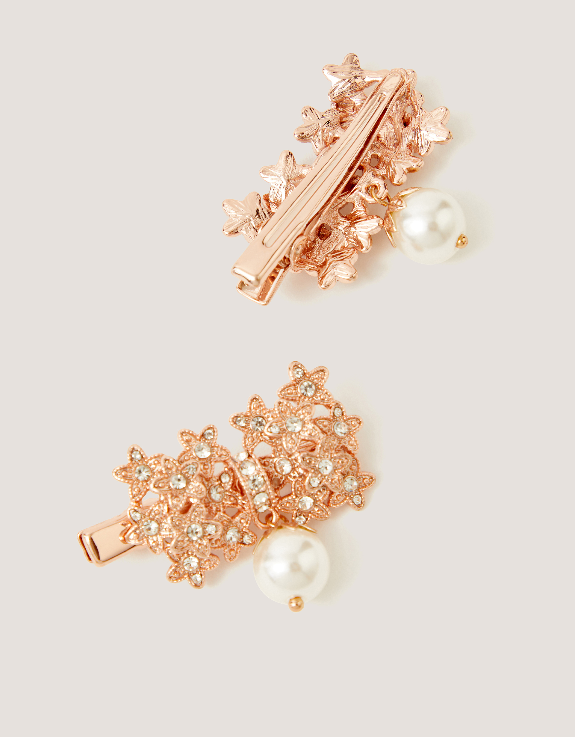 Monsoon Flower Pearl Bag & Hair Clips Set, view 4