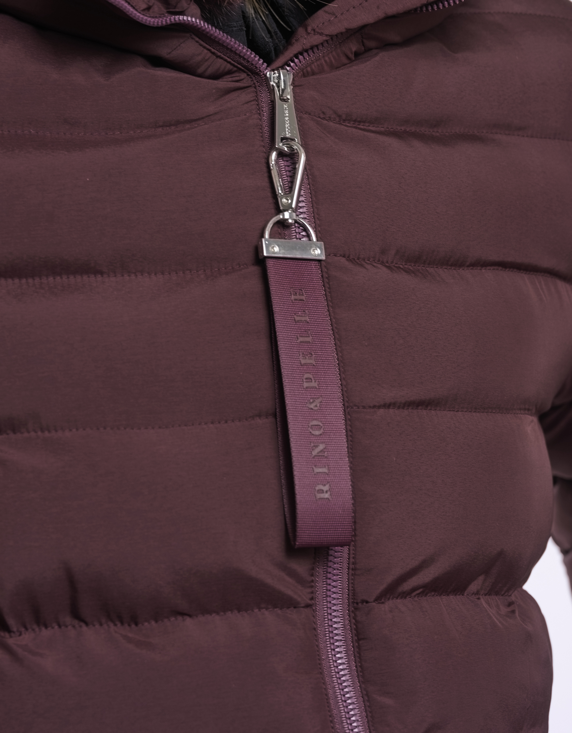 Monsoon Rino & Pelle Hudson Long Padded Coat in Red, view 3