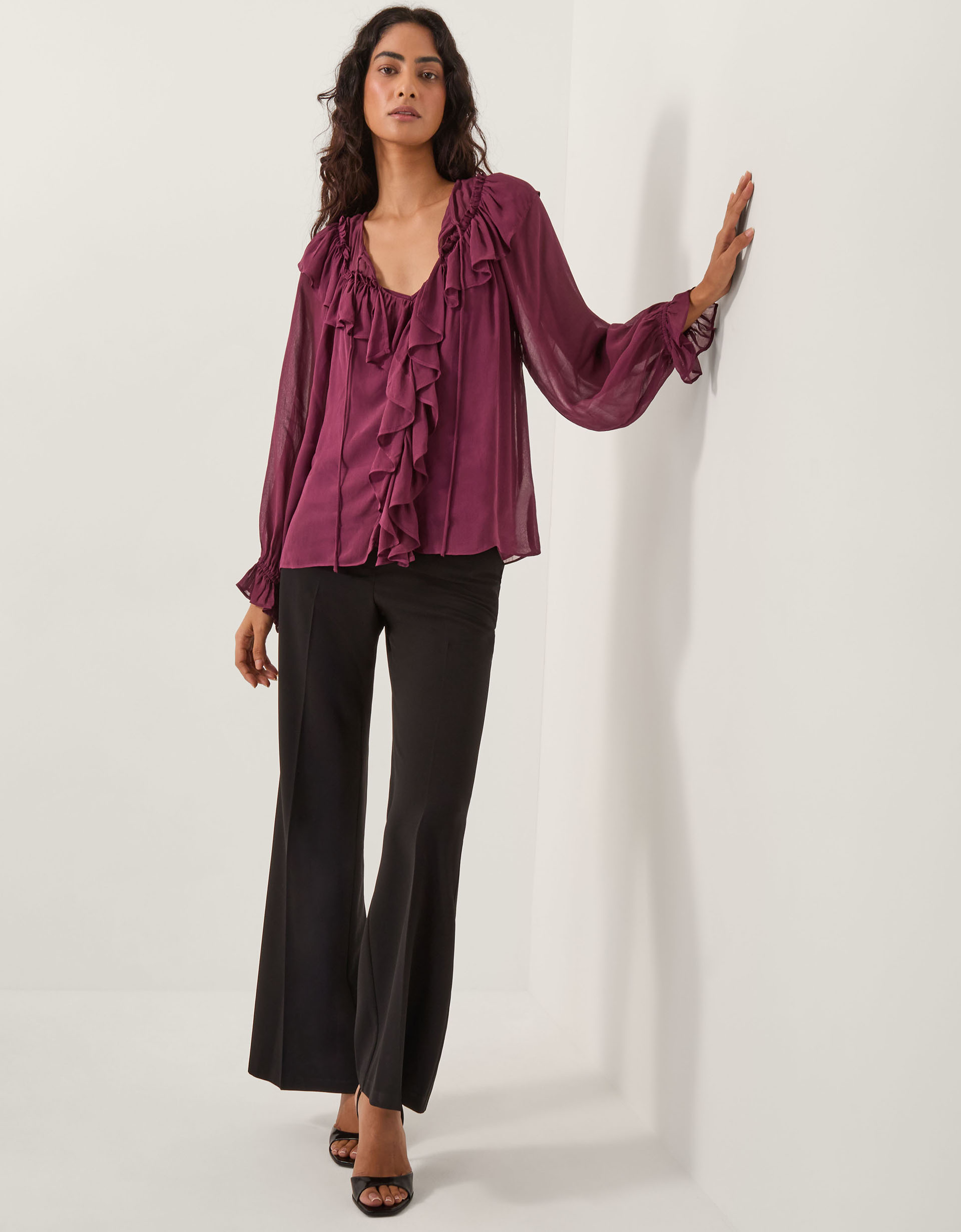 Monsoon Suki Ruffle Blouse, view 5