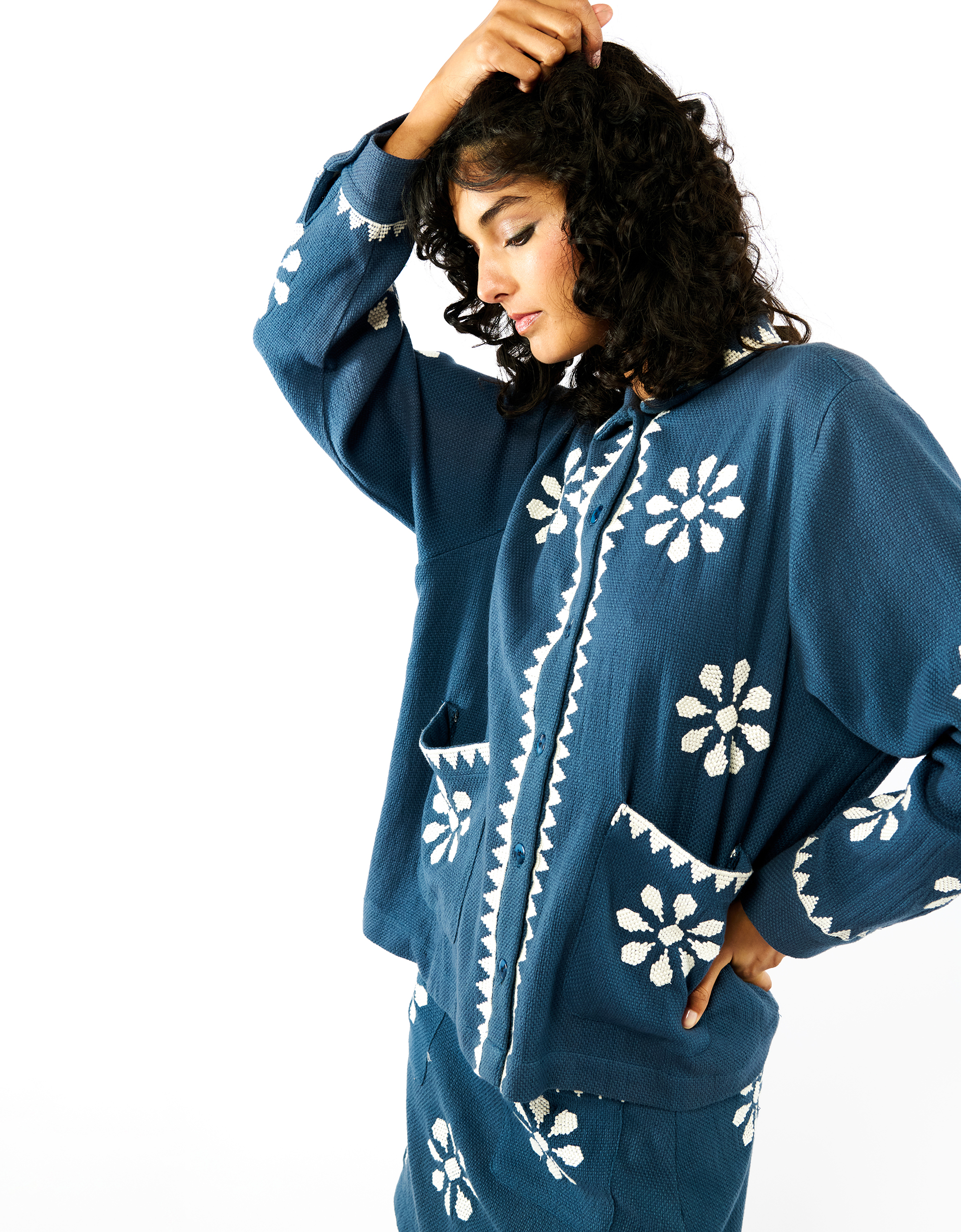 Monsoon Wild Tomar Woven Collar Jacket, view 2